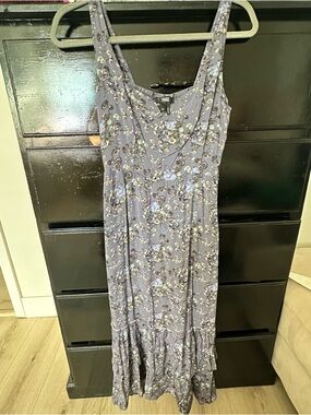 Paige Sleeveless michelada  Floral Maxi Dress in Dusty purple size XS